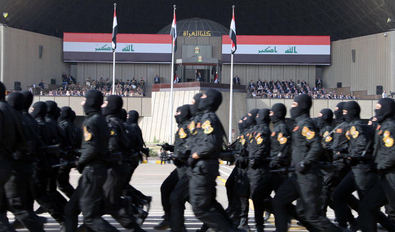 Iraq celebrates victory over the Islamic State (IS)  with a military parade in Baghdad, July 15, 2017. (Photo: Iraqi Prime Minister’s Press Office)